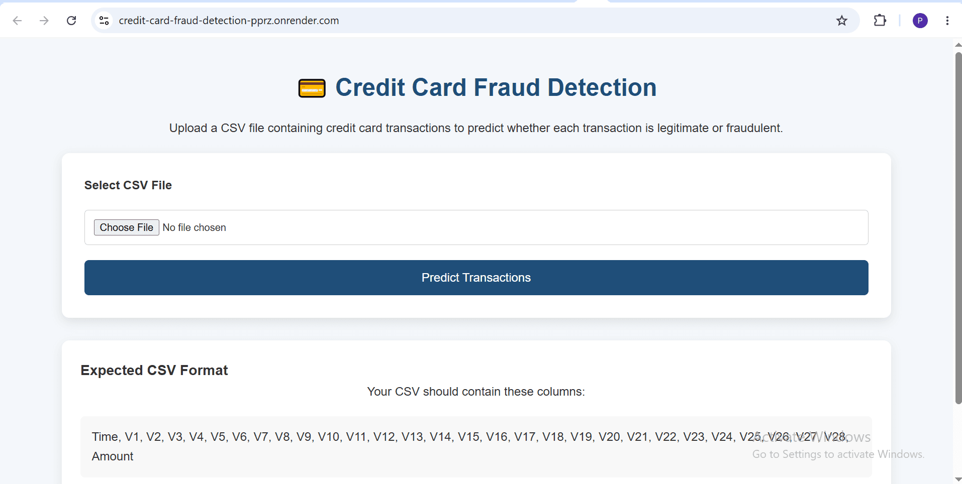 Credit Card Fraud Detection