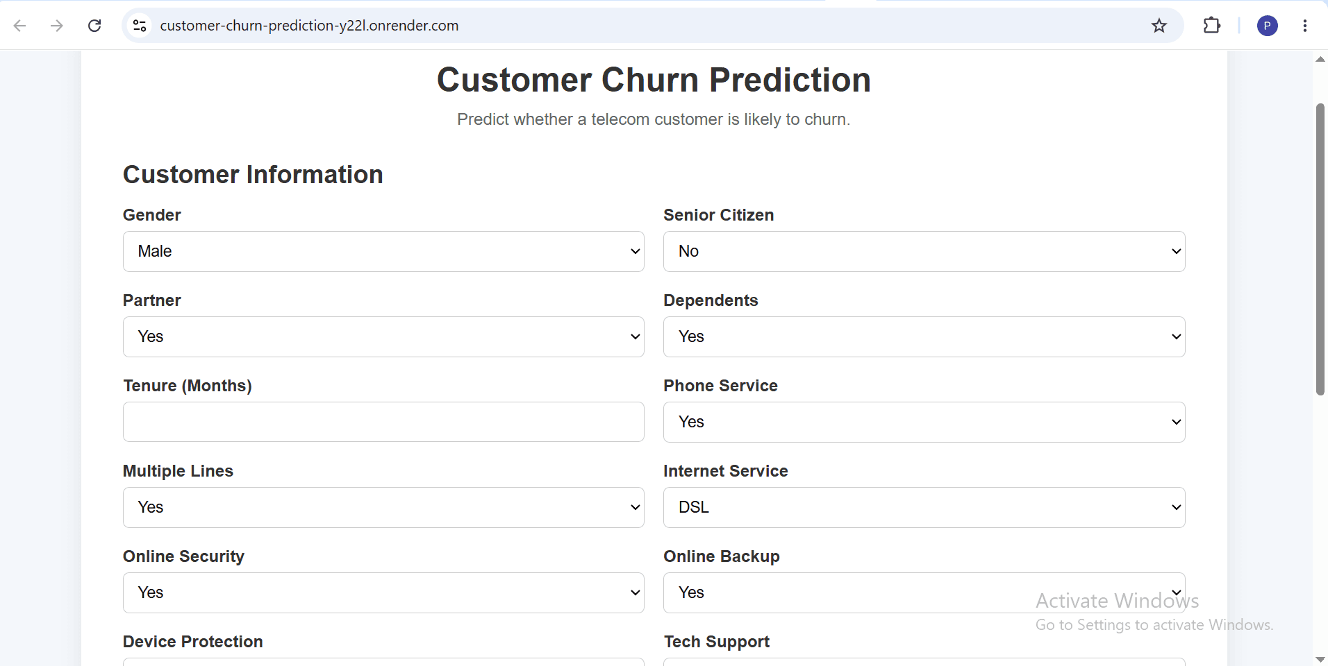 Customer Churn Prediction